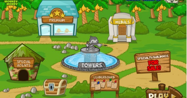 Tower Defense Bloons 5 Screenshot